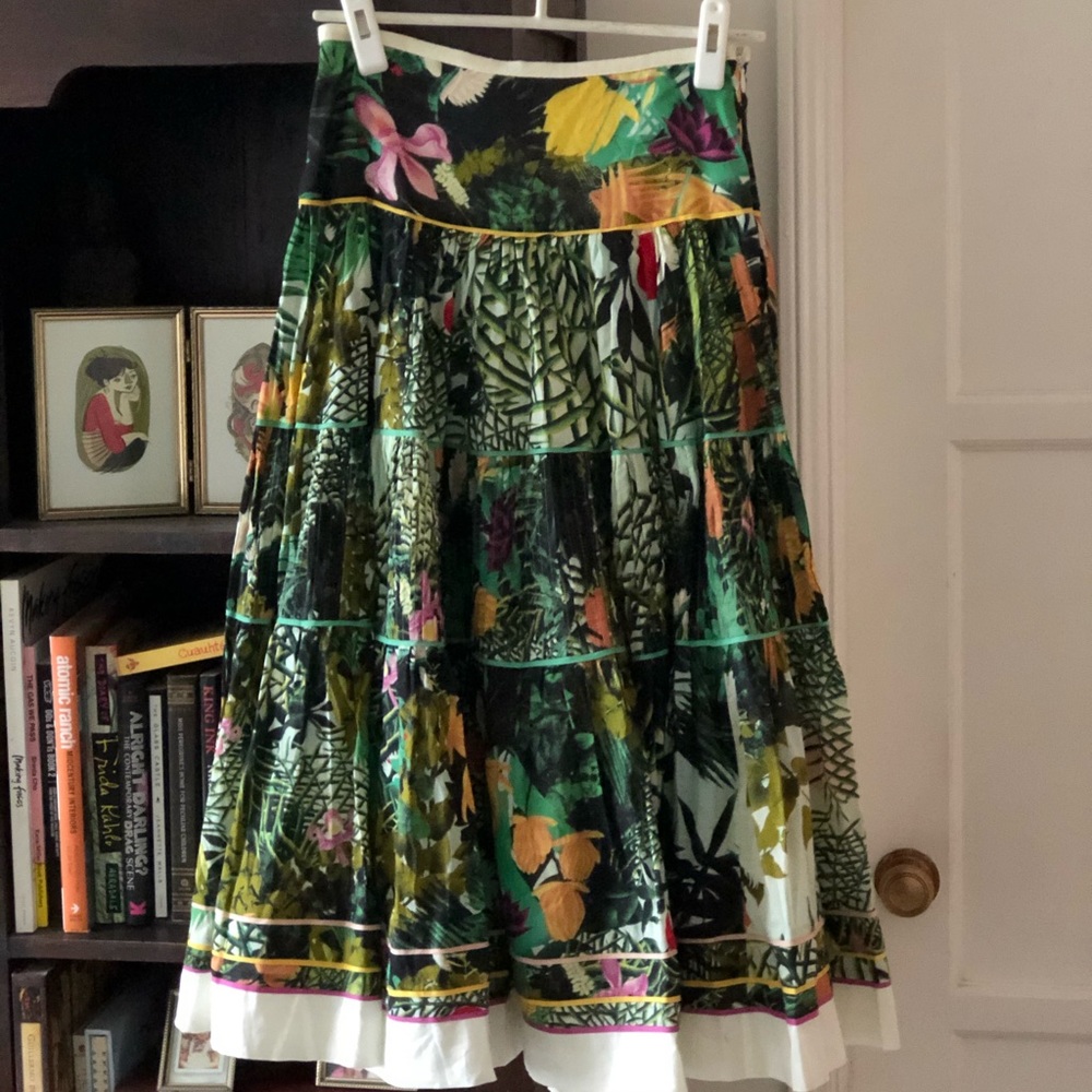 Midi length skirt